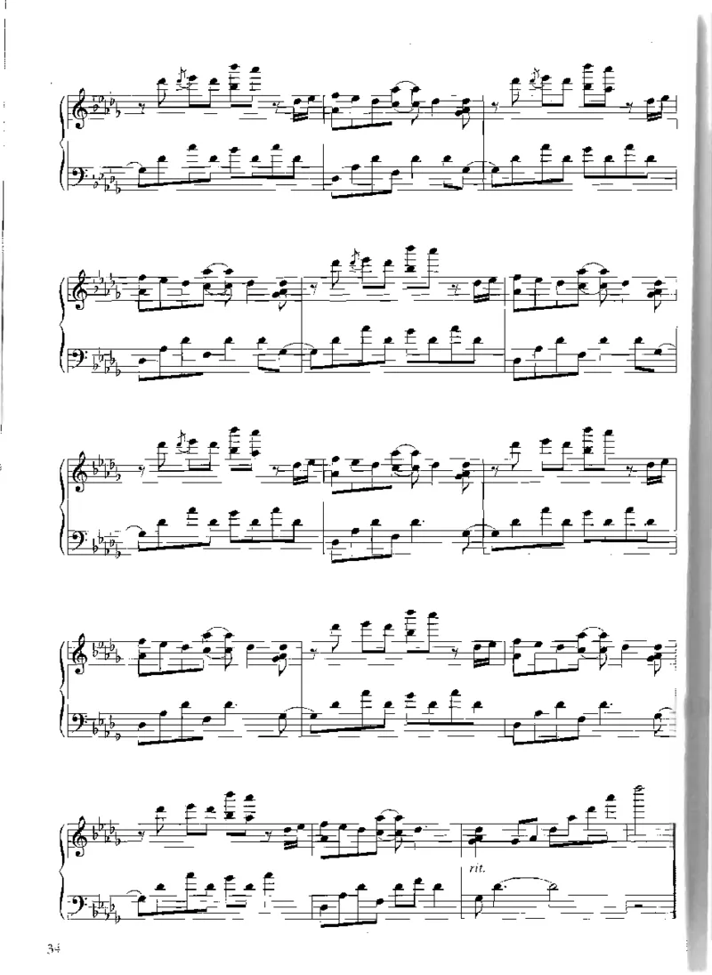 Yiruma钢琴独奏集_一万首著名钢琴曲谱哈农贝多芬合集视频教学电子版高清无水印可打印_02现代钢琴谱合集_李闰珉Yiruma钢琴谱全集