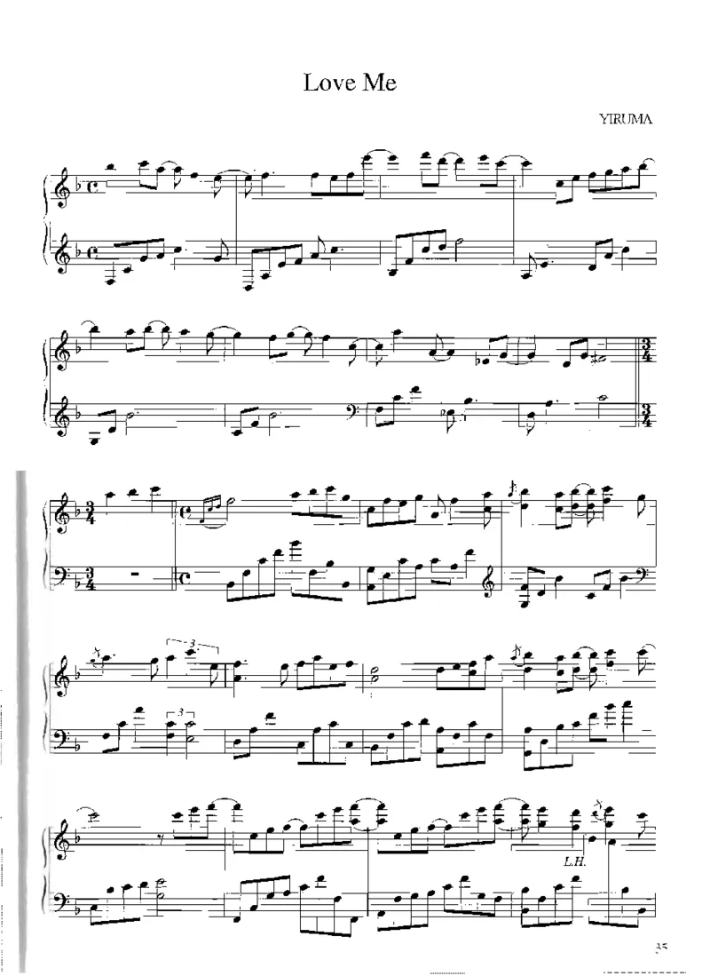 Yiruma钢琴独奏集_一万首著名钢琴曲谱哈农贝多芬合集视频教学电子版高清无水印可打印_02现代钢琴谱合集_李闰珉Yiruma钢琴谱全集