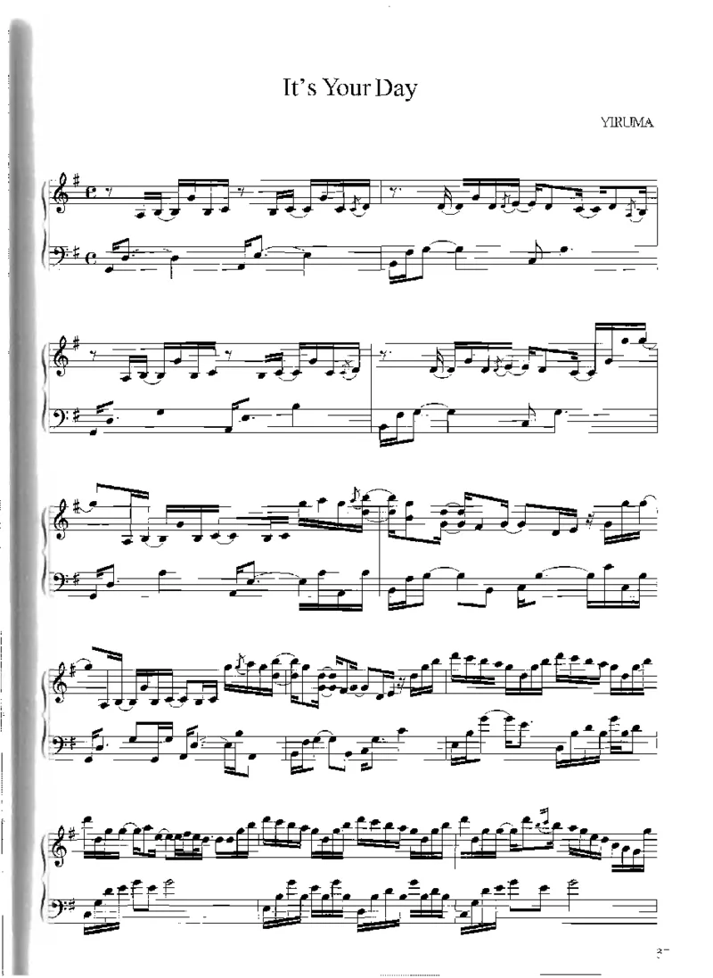 Yiruma钢琴独奏集_一万首著名钢琴曲谱哈农贝多芬合集视频教学电子版高清无水印可打印_02现代钢琴谱合集_李闰珉Yiruma钢琴谱全集