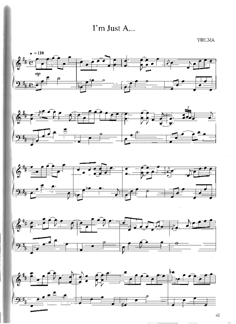 Yiruma钢琴独奏集_一万首著名钢琴曲谱哈农贝多芬合集视频教学电子版高清无水印可打印_02现代钢琴谱合集_李闰珉Yiruma钢琴谱全集