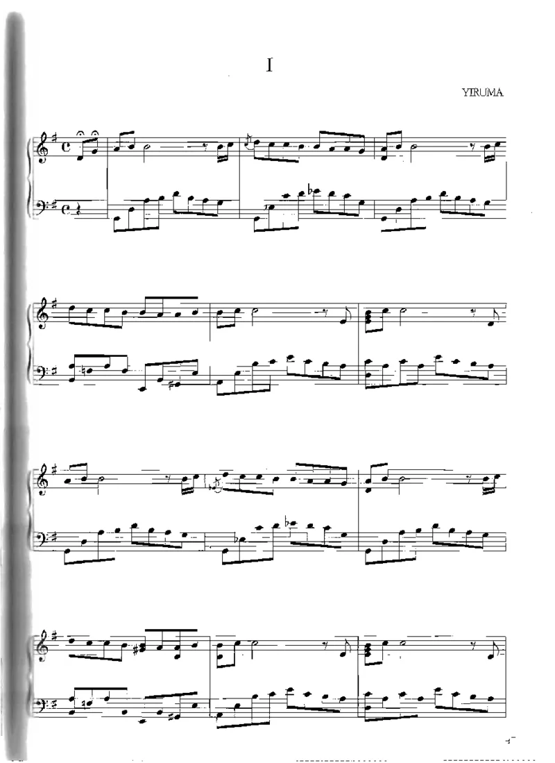 Yiruma钢琴独奏集_一万首著名钢琴曲谱哈农贝多芬合集视频教学电子版高清无水印可打印_02现代钢琴谱合集_李闰珉Yiruma钢琴谱全集