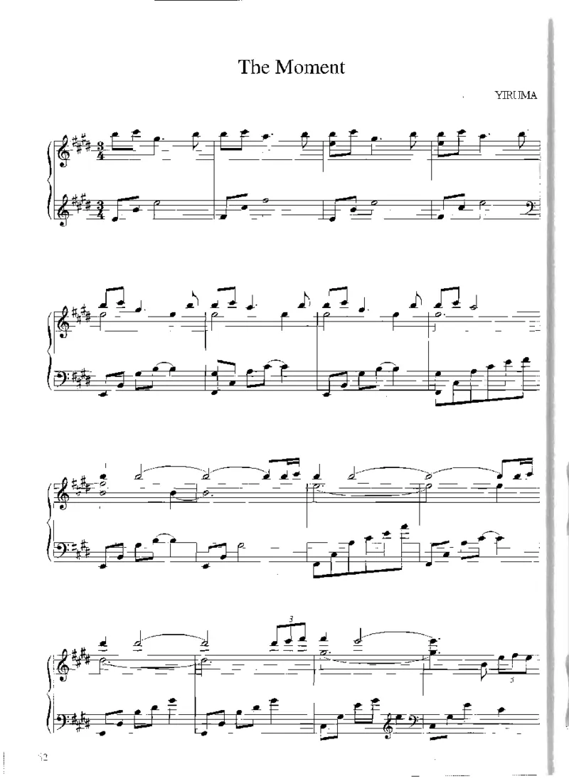 Yiruma钢琴独奏集_一万首著名钢琴曲谱哈农贝多芬合集视频教学电子版高清无水印可打印_02现代钢琴谱合集_李闰珉Yiruma钢琴谱全集