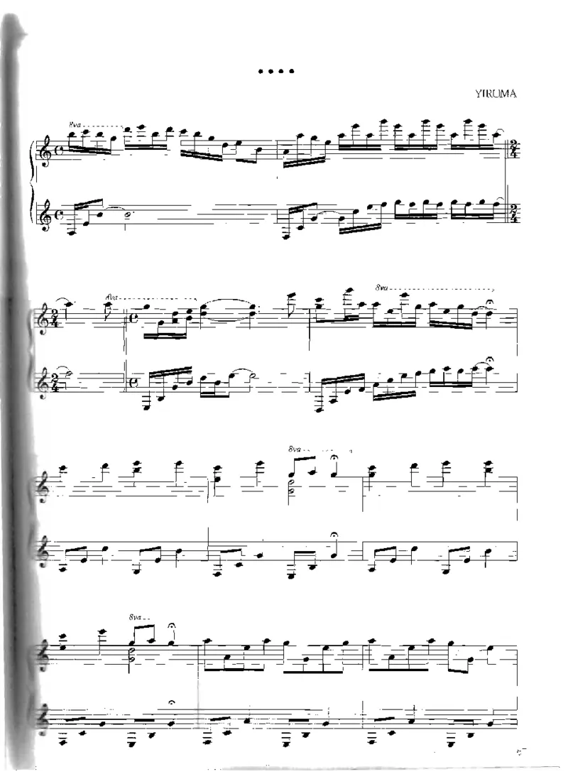 Yiruma钢琴独奏集_一万首著名钢琴曲谱哈农贝多芬合集视频教学电子版高清无水印可打印_02现代钢琴谱合集_李闰珉Yiruma钢琴谱全集