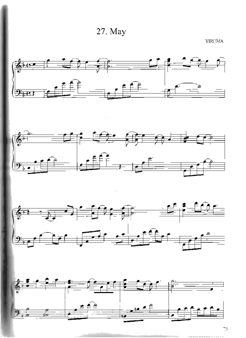 Yiruma钢琴独奏集_一万首著名钢琴曲谱哈农贝多芬合集视频教学电子版高清无水印可打印_02现代钢琴谱合集_李闰珉Yiruma钢琴谱全集