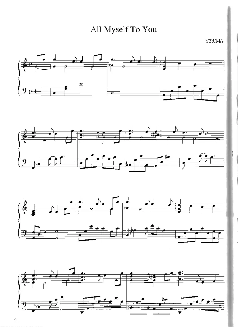 Yiruma钢琴独奏集_一万首著名钢琴曲谱哈农贝多芬合集视频教学电子版高清无水印可打印_02现代钢琴谱合集_李闰珉Yiruma钢琴谱全集