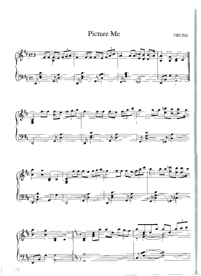 Yiruma钢琴独奏集_一万首著名钢琴曲谱哈农贝多芬合集视频教学电子版高清无水印可打印_02现代钢琴谱合集_李闰珉Yiruma钢琴谱全集