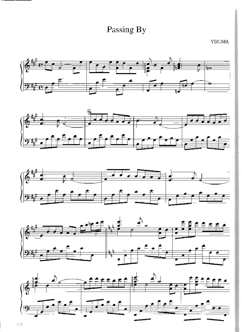 Yiruma钢琴独奏集_一万首著名钢琴曲谱哈农贝多芬合集视频教学电子版高清无水印可打印_02现代钢琴谱合集_李闰珉Yiruma钢琴谱全集