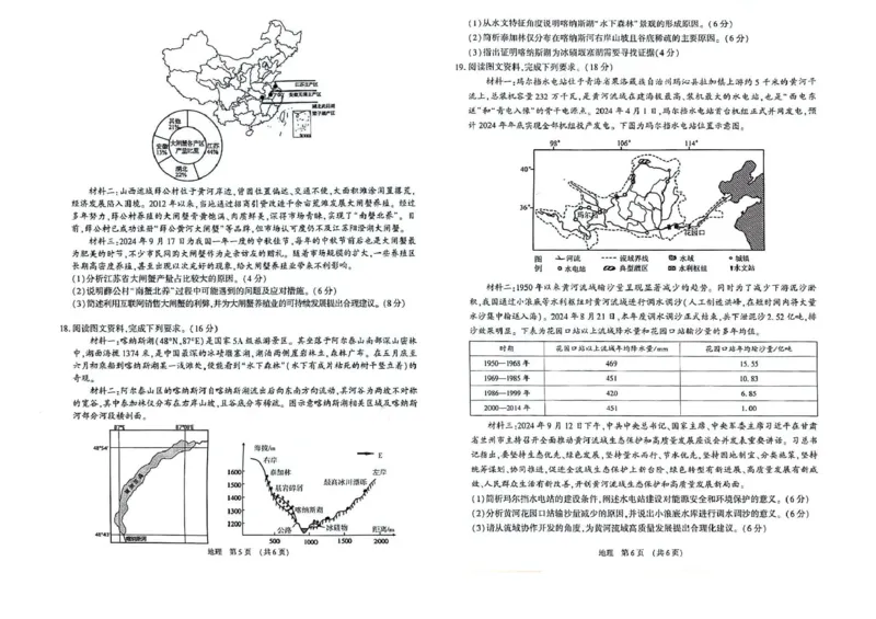 （地理试卷）江西智学联盟体2024-2025学年高三9月质量检测地理试卷_2024-2025高三（6-6月题库）_2024年09月试卷_0930江西省智学联盟体2024-2025学年高三9月质量检测