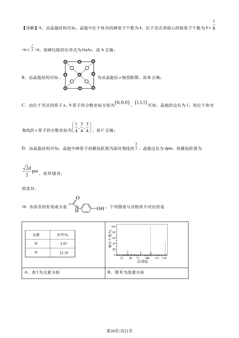精品解析：广东省佛山市2023-2024学年高二下学期7月期末考试化学试题（解析版）_2024-2025高三（6-6月题库）_2024年07月试卷_广东省佛山市2023-2024学年高二下学期7月期末考试化学试题