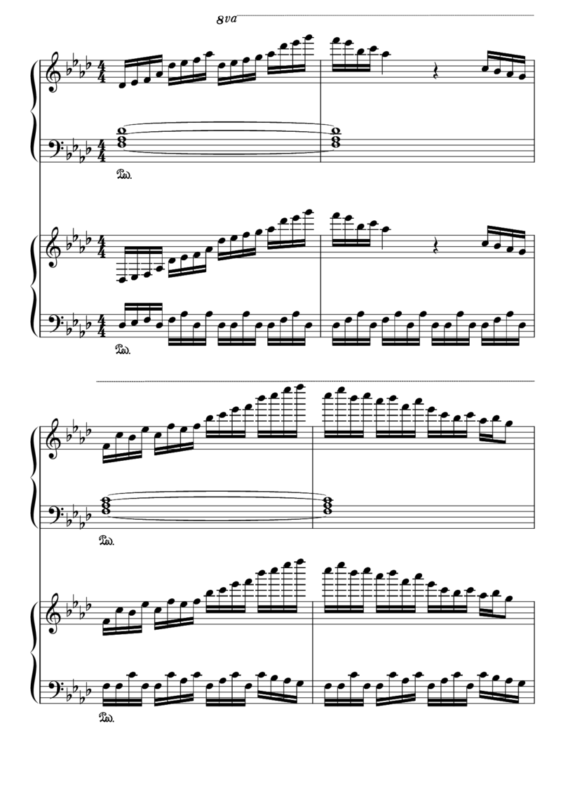 [nico][lunatic][14]verLunatic_一万首著名钢琴曲谱哈农贝多芬合集视频教学电子版高清无水印可打印_05动漫游戏钢琴谱合集_日系东方Project钢琴谱全集_东方project钢琴谱_16　ヴォヤージュ1970