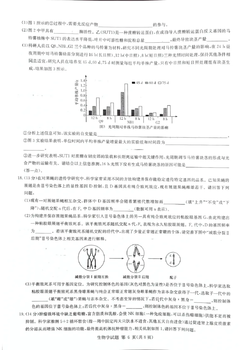 生物_2024-2025高三（6-6月题库）_2024年12月试卷_12152025届湖南省九校联盟高三上学期第一次联考（一模）_湖南省2025届高三九校联盟第一次联考生物