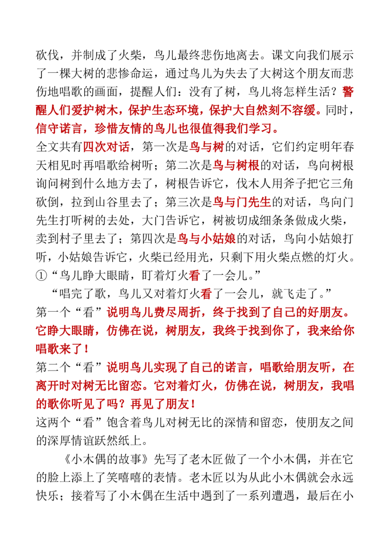 人教四年级语文上册必背课文重点知识梳理汇总_小学1-6年级全部试卷_语文_四年级_3-9-1、小学四年级语文上册_3-9-1-1、复习、知识点、归纳汇总_人教版
