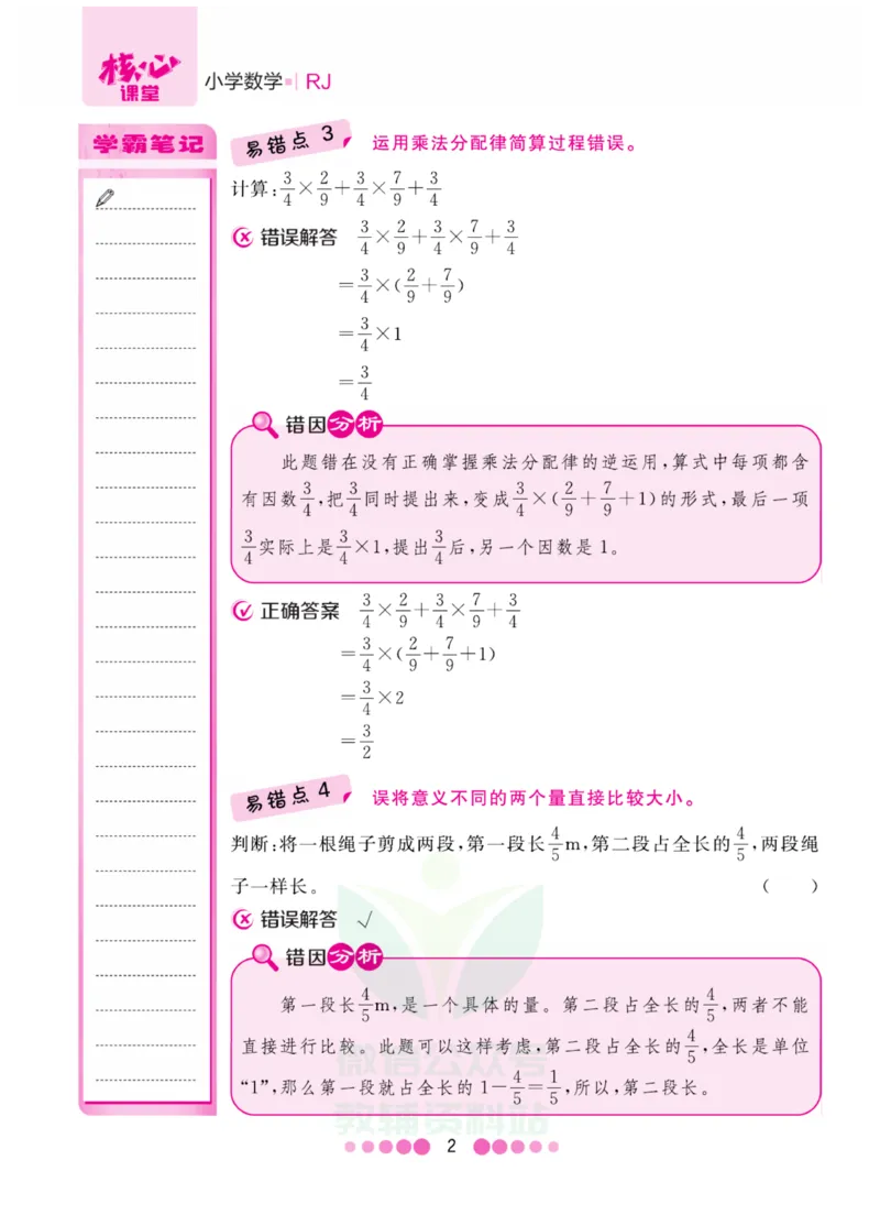 六年级上册数学人教版易错清单_小学1-6年级全部试卷_数学_六年级_3-11-3、小学六年级数学上册_3-11-3-1、复习、知识点、归纳汇总_人教版