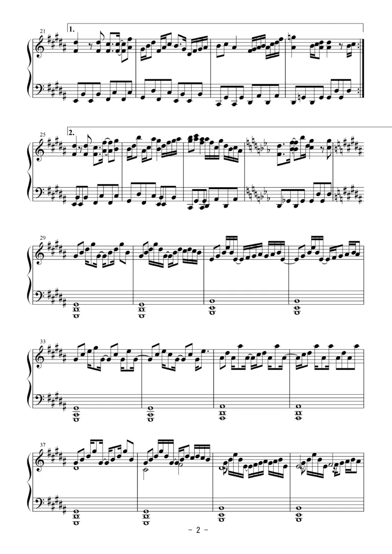 [Bosendorfer][hard][6]_一万首著名钢琴曲谱哈农贝多芬合集视频教学电子版高清无水印可打印_05动漫游戏钢琴谱合集_日系东方Project钢琴谱全集_东方project钢琴谱_11　虎柄の毘沙門天