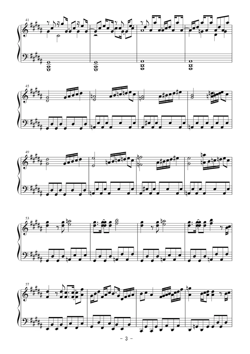 [Bosendorfer][hard][6]_一万首著名钢琴曲谱哈农贝多芬合集视频教学电子版高清无水印可打印_05动漫游戏钢琴谱合集_日系东方Project钢琴谱全集_东方project钢琴谱_11　虎柄の毘沙門天