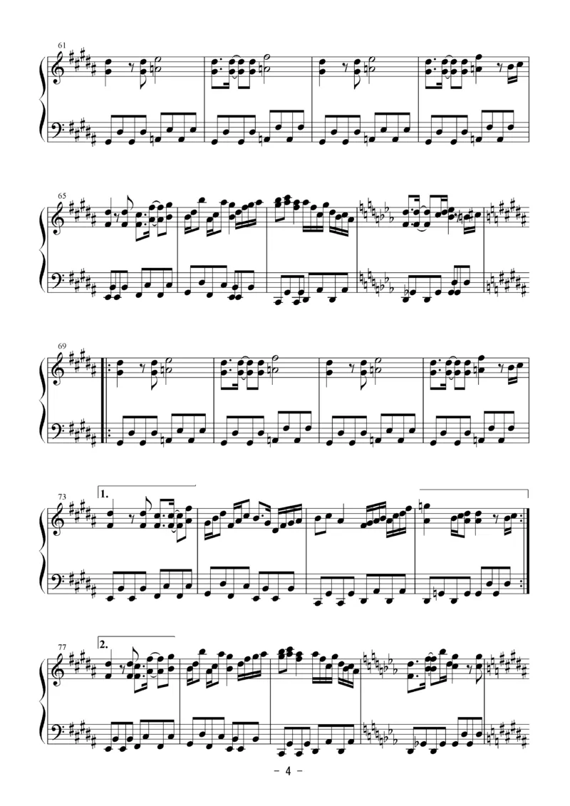 [Bosendorfer][hard][6]_一万首著名钢琴曲谱哈农贝多芬合集视频教学电子版高清无水印可打印_05动漫游戏钢琴谱合集_日系东方Project钢琴谱全集_东方project钢琴谱_11　虎柄の毘沙門天