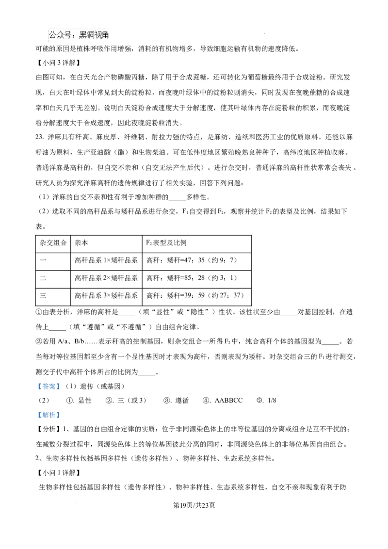 黑龙江省绥化市绥棱县第一中学2024-2025学年高三上学期10月月考生物试题答案_2024-2025高三（6-6月题库）_2024年10月试卷_1024黑龙江省绥化市绥棱县第一中学2024-2025学年高三上学期10月月考