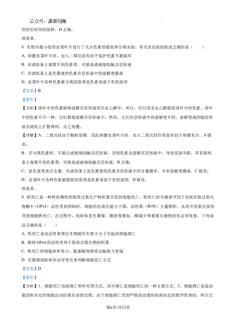 黑龙江省绥化市绥棱县第一中学2024-2025学年高三上学期10月月考生物试题答案_2024-2025高三（6-6月题库）_2024年10月试卷_1024黑龙江省绥化市绥棱县第一中学2024-2025学年高三上学期10月月考
