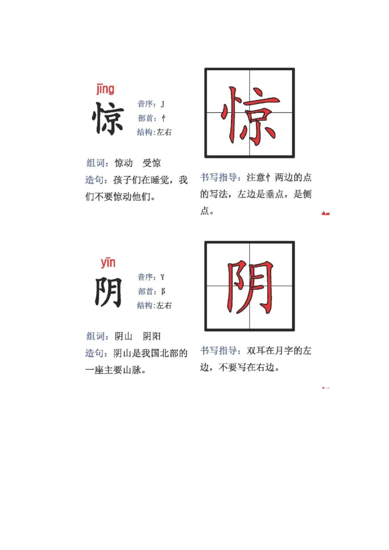 人教版二年级语文上册生字偏旁部首_小学1-6年级全部试卷_语文_二年级_3-7-1、小学二年级语文上册_3-7-1-2、练习题、作业、试题、试卷_人教版