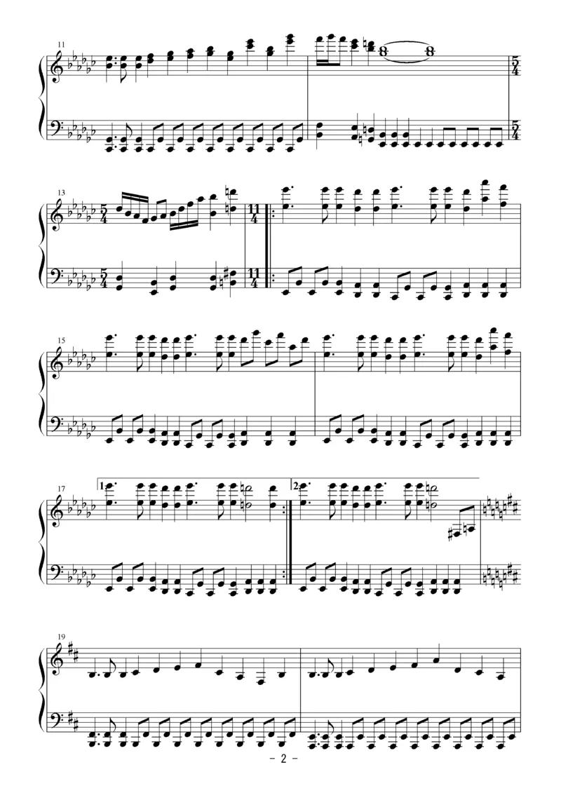 [Bosendorfer][normal][4]_一万首著名钢琴曲谱哈农贝多芬合集视频教学电子版高清无水印可打印_05动漫游戏钢琴谱合集_日系东方Project钢琴谱全集_东方project钢琴谱_10　魔界地方都市エソテリア