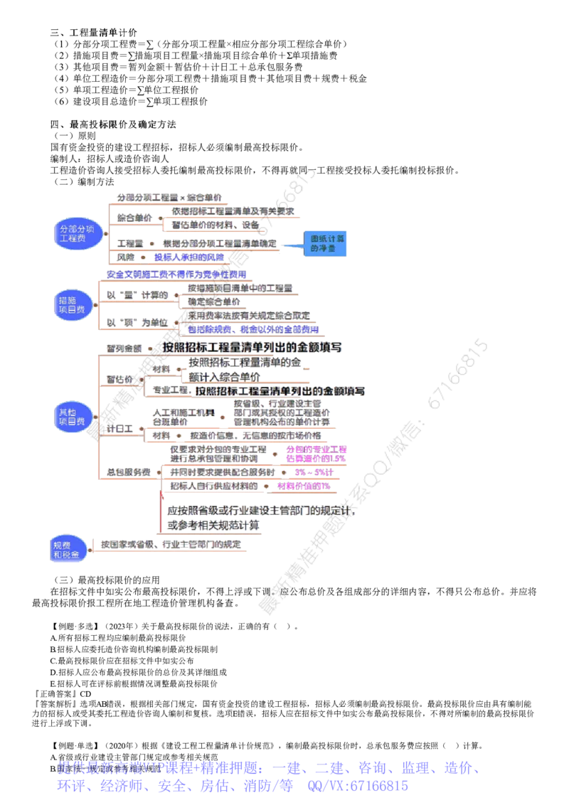 WM_投资06-第02讲　工程量清单计价、最高投标限价及投标报价审核_监理工程师_2025监理工程师_2025年监理工程师-各大机构_2025年监理-土建目标_机构2-JG_01.精讲班-李.娜_讲义