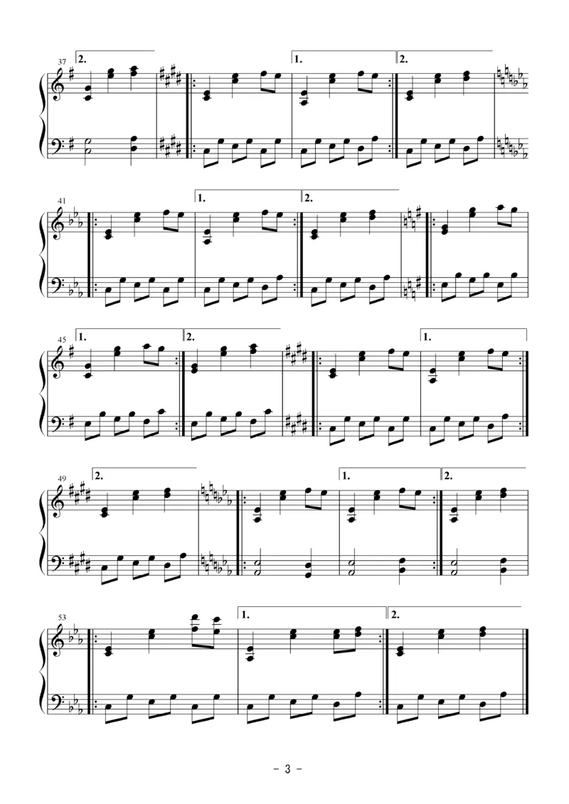 [Bosendorfer][normal][3]_一万首著名钢琴曲谱哈农贝多芬合集视频教学电子版高清无水印可打印_05动漫游戏钢琴谱合集_日系东方Project钢琴谱全集_东方project钢琴谱_08　ヴワル魔法図書館