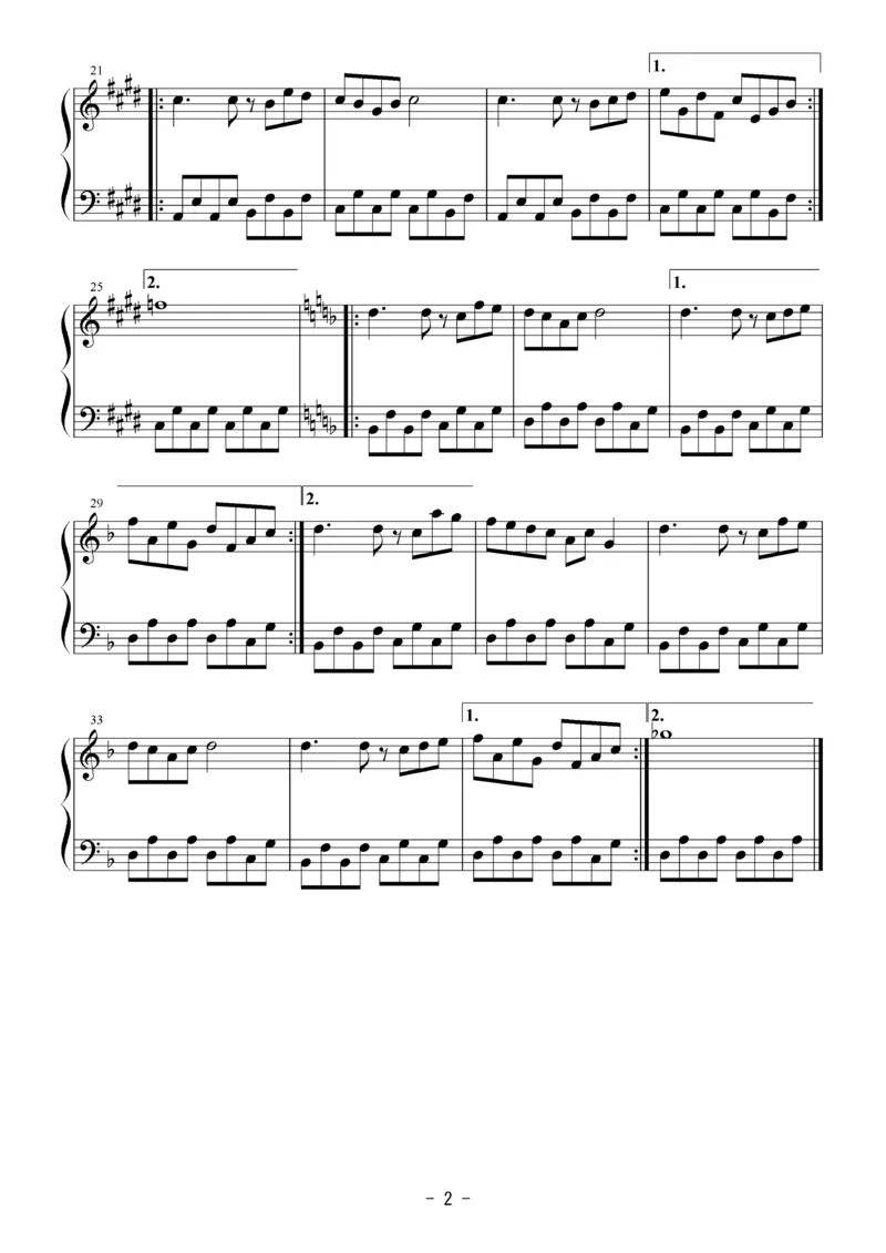 [Bosendorfer][normal][2]_一万首著名钢琴曲谱哈农贝多芬合集视频教学电子版高清无水印可打印_05动漫游戏钢琴谱合集_日系东方Project钢琴谱全集_东方project钢琴谱_21　東方妖怪小町