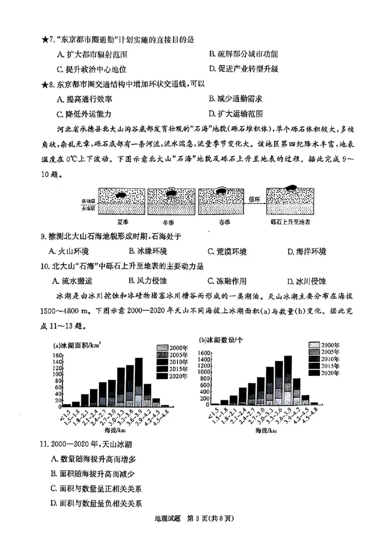 炎德&middot;英才&middot;名校联考联合体2025届高三第一次联考(暨入学检测)地理试卷_2024-2025高三（6-6月题库）_2024年08月试卷_0828湖南炎德&middot;英才&middot;名校联考联合体2025届高三第一次联考(暨入学检测)