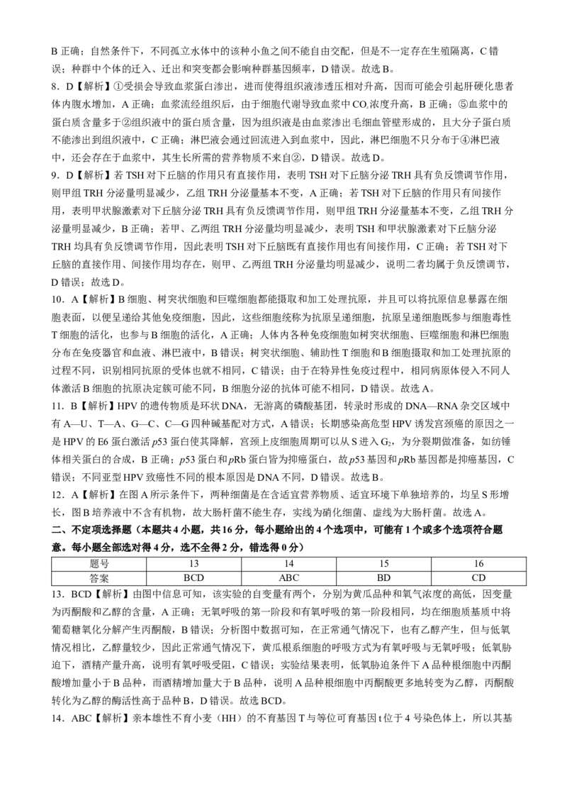 湖南省长沙市第一中学2024-2025学年高三上学期第四次月考生物试卷（含答案）_2024-2025高三（6-6月题库）_2024年12月试卷_1228湖南省长沙市第一中学2024-2025学年高三上学期第四次月考