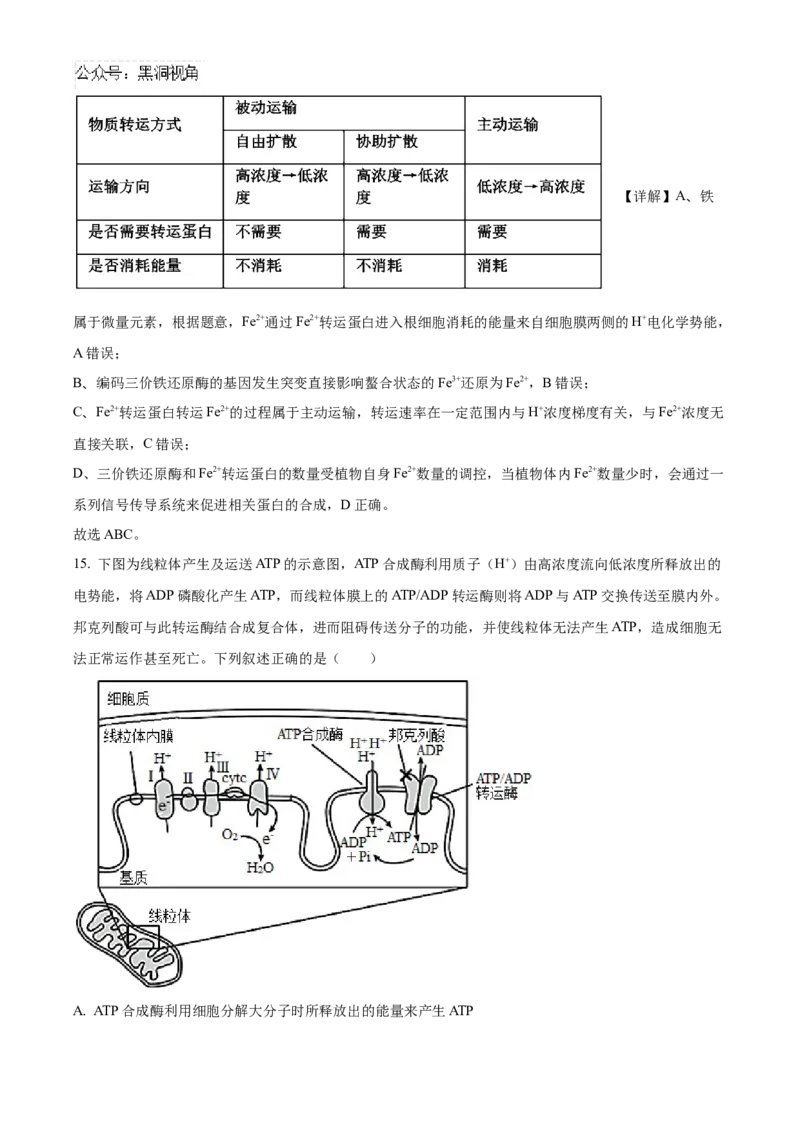 湖南省长沙市雅礼中学2025届高三上学期月考（二）生物试题答案_2024-2025高三（6-6月题库）_2024年10月试卷_1015湖南省长沙市雅礼中学2025届高三上学期月考（二）