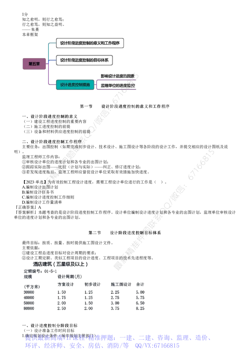 WM_进度01-第01讲　建设工程设计阶段进度控制_监理工程师_2025监理工程师_2025年监理工程师-各大机构_2025年监理-土建目标_机构2-JG_01.精讲班-李.娜_进度控制（土建）（2025）_讲义