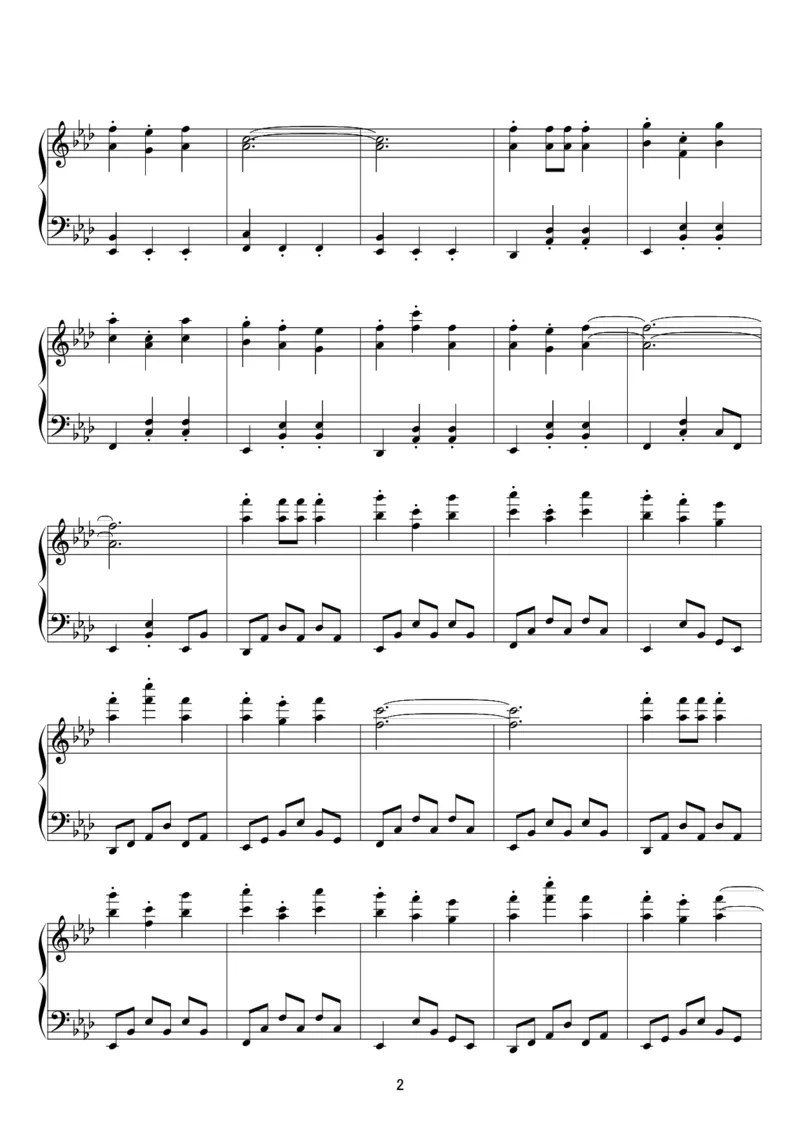 [kituneyuu][normal][4]_一万首著名钢琴曲谱哈农贝多芬合集视频教学电子版高清无水印可打印_05动漫游戏钢琴谱合集_日系东方Project钢琴谱全集_东方project钢琴谱_12　業火マントル