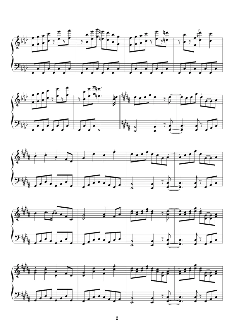 [kituneyuu][normal][3]_一万首著名钢琴曲谱哈农贝多芬合集视频教学电子版高清无水印可打印_05动漫游戏钢琴谱合集_日系东方Project钢琴谱全集_东方project钢琴谱_TH128妖精大戦争～東方三月精