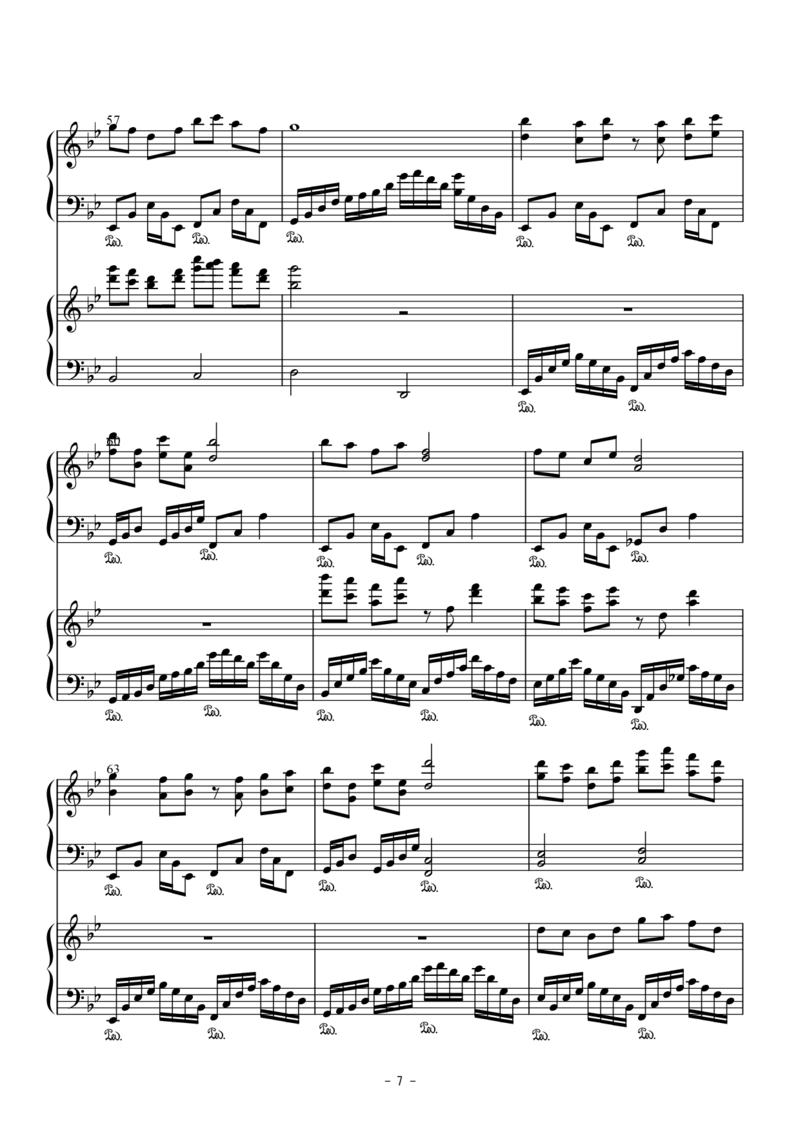 [焦げた幻想郷][lunatic][13]妹様の495年祭(钢琴二重奏)_一万首著名钢琴曲谱哈农贝多芬合集视频教学电子版高清无水印可打印_05动漫游戏钢琴谱合集_日系东方Project钢琴谱全集