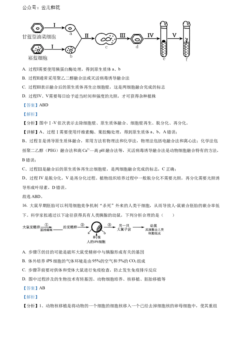 江西省赣州市2023-2024学年高二下学期7月期末考试生物Word版含解析_2024年08月试卷_0808江西省赣州市2023-2024学年高二下学期7月期末考试
