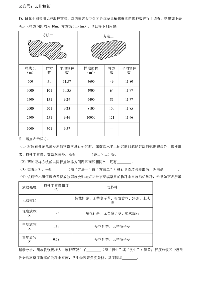 江西省赣州市2023-2024学年高二下学期7月期末考试生物Word版含解析_2024年08月试卷_0808江西省赣州市2023-2024学年高二下学期7月期末考试