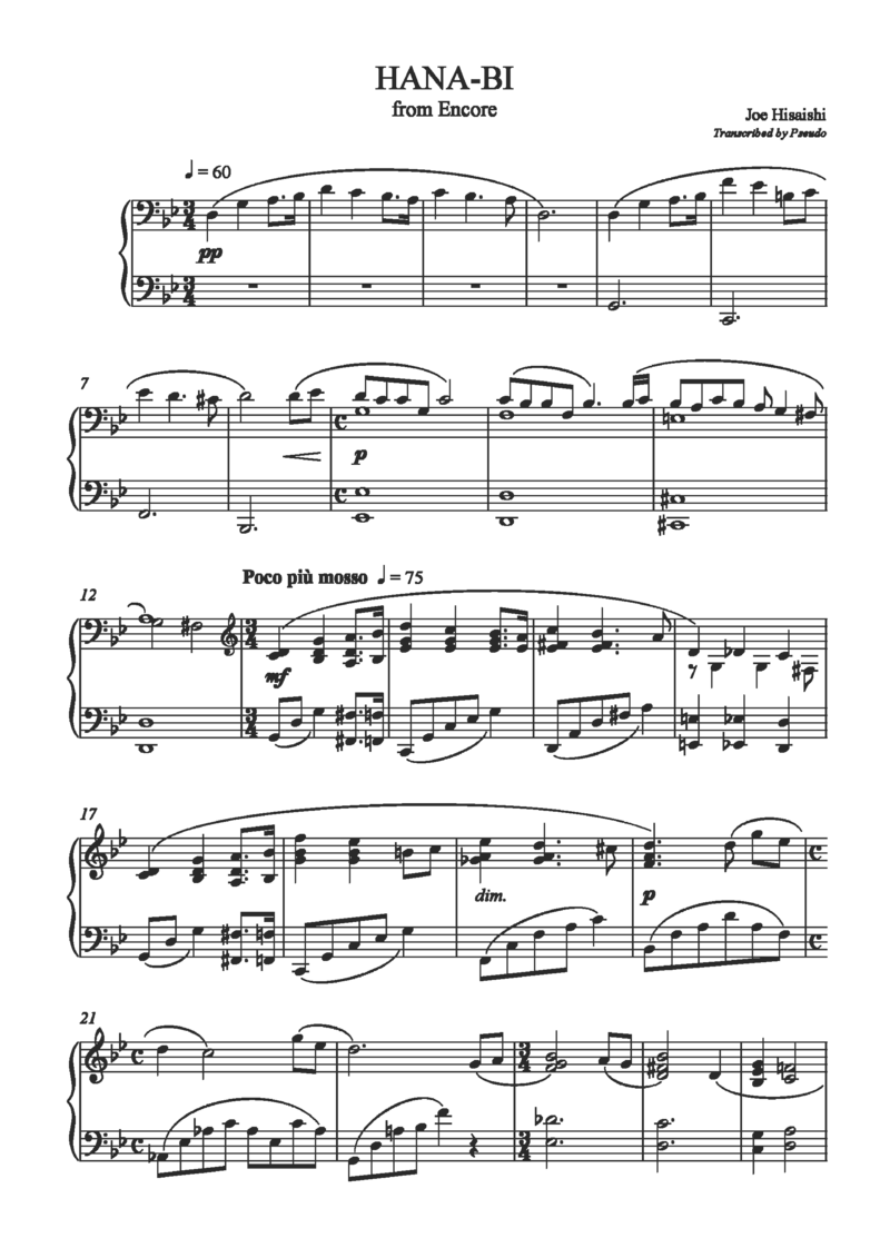 久石让谱集1_一万首著名钢琴曲谱哈农贝多芬合集视频教学电子版高清无水印可打印_02现代钢琴谱合集_久石让钢琴谱全集