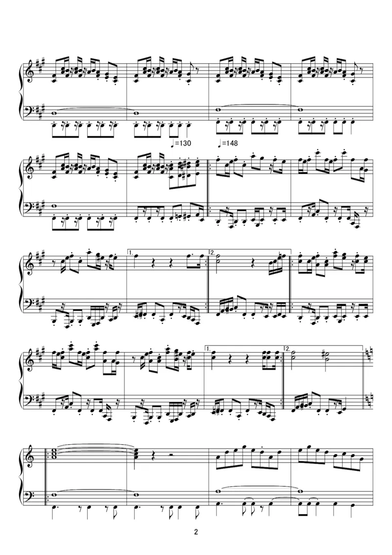 [kituneyuu][normal][3]_一万首著名钢琴曲谱哈农贝多芬合集视频教学电子版高清无水印可打印_05动漫游戏钢琴谱合集_日系东方Project钢琴谱全集_东方project钢琴谱_TH128妖精大戦争～東方三月精_88