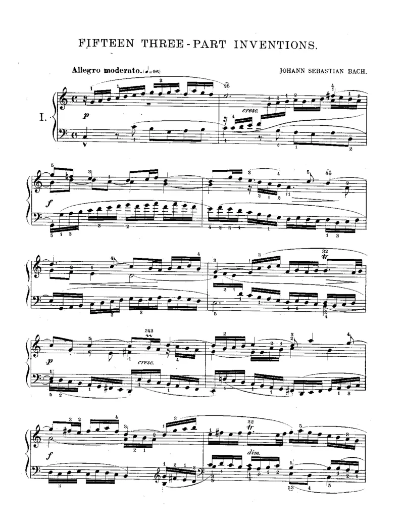 十五首三部创意曲_一万首著名钢琴曲谱哈农贝多芬合集视频教学电子版高清无水印可打印_1古典钢琴知名音乐家谱_巴赫钢琴谱全集