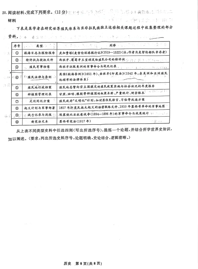 辽宁名校联盟2025-2026学年高三上学期1月期末考试历史_2024-2026高三（6-6月题库）_2026年01月高三试卷_0116辽宁名校联盟2025-2026学年高三上学期1月期末考试（全）
