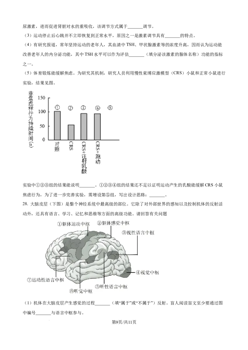 精品解析：黑龙江省龙东联盟2025-2026学年高二上学期10月月考生物试题（原卷版）_2025年10月高二试卷_251014黑龙江省龙东十校联盟2025-2026学年高二上学期10月月考（全）