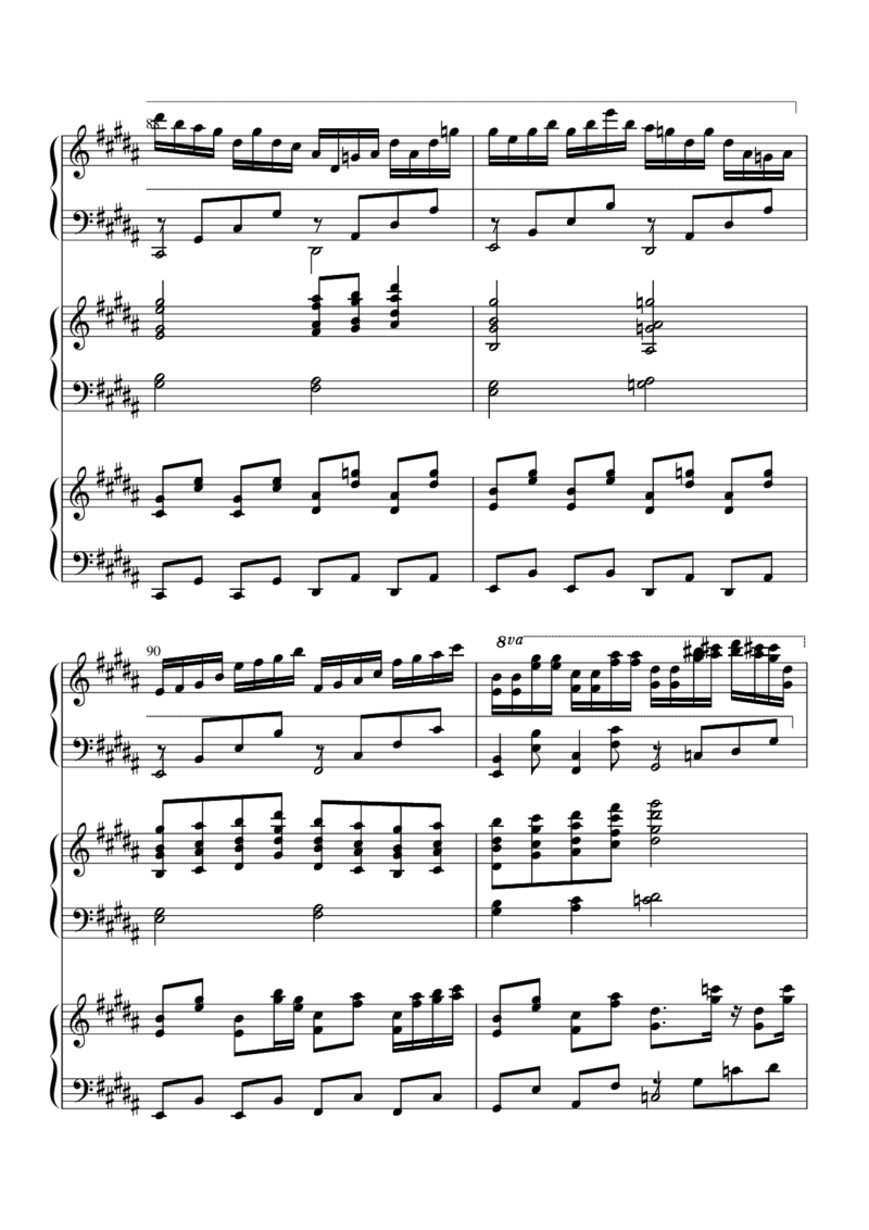 [nico][lunatic][26]verLunatic_一万首著名钢琴曲谱哈农贝多芬合集视频教学电子版高清无水印可打印_05动漫游戏钢琴谱合集_日系东方Project钢琴谱全集_东方project钢琴谱