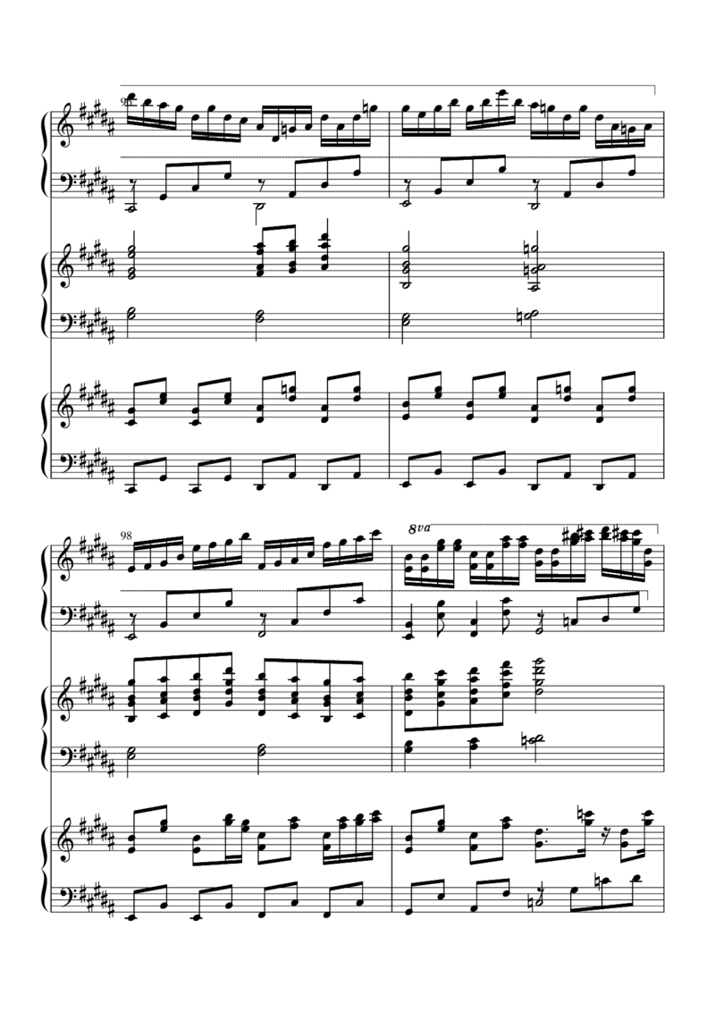 [nico][lunatic][26]verLunatic_一万首著名钢琴曲谱哈农贝多芬合集视频教学电子版高清无水印可打印_05动漫游戏钢琴谱合集_日系东方Project钢琴谱全集_东方project钢琴谱