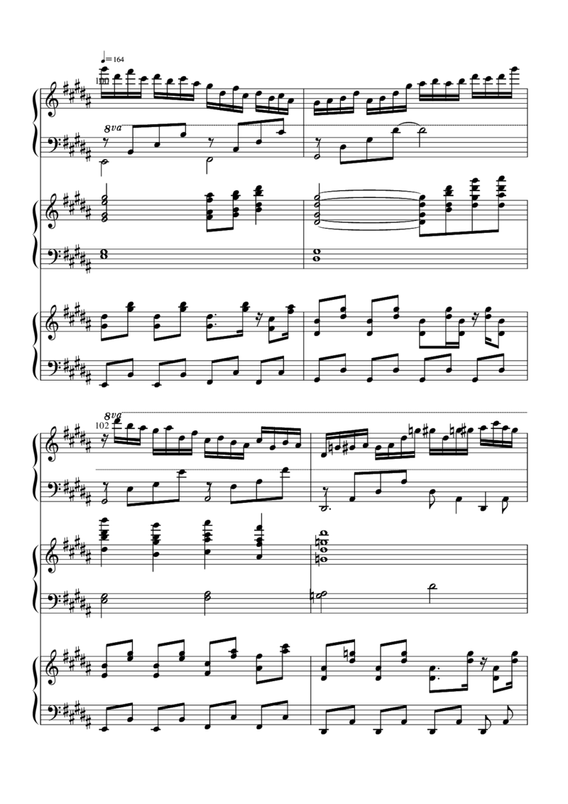 [nico][lunatic][26]verLunatic_一万首著名钢琴曲谱哈农贝多芬合集视频教学电子版高清无水印可打印_05动漫游戏钢琴谱合集_日系东方Project钢琴谱全集_东方project钢琴谱