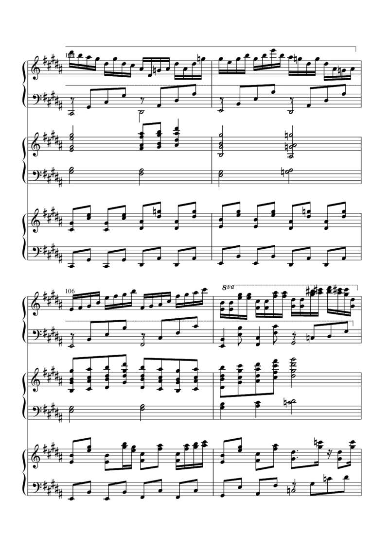 [nico][lunatic][26]verLunatic_一万首著名钢琴曲谱哈农贝多芬合集视频教学电子版高清无水印可打印_05动漫游戏钢琴谱合集_日系东方Project钢琴谱全集_东方project钢琴谱