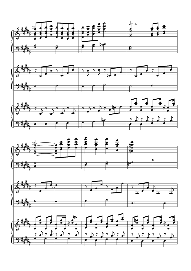 [nico][lunatic][26]verLunatic_一万首著名钢琴曲谱哈农贝多芬合集视频教学电子版高清无水印可打印_05动漫游戏钢琴谱合集_日系东方Project钢琴谱全集_东方project钢琴谱