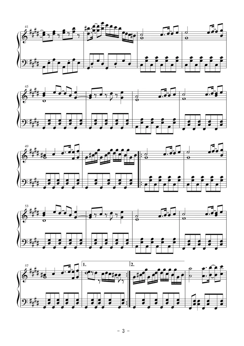 [Bosendorfer][hard][5]_一万首著名钢琴曲谱哈农贝多芬合集视频教学电子版高清无水印可打印_05动漫游戏钢琴谱合集_日系东方Project钢琴谱全集_东方project钢琴谱_11　信仰は儚き人間の為に