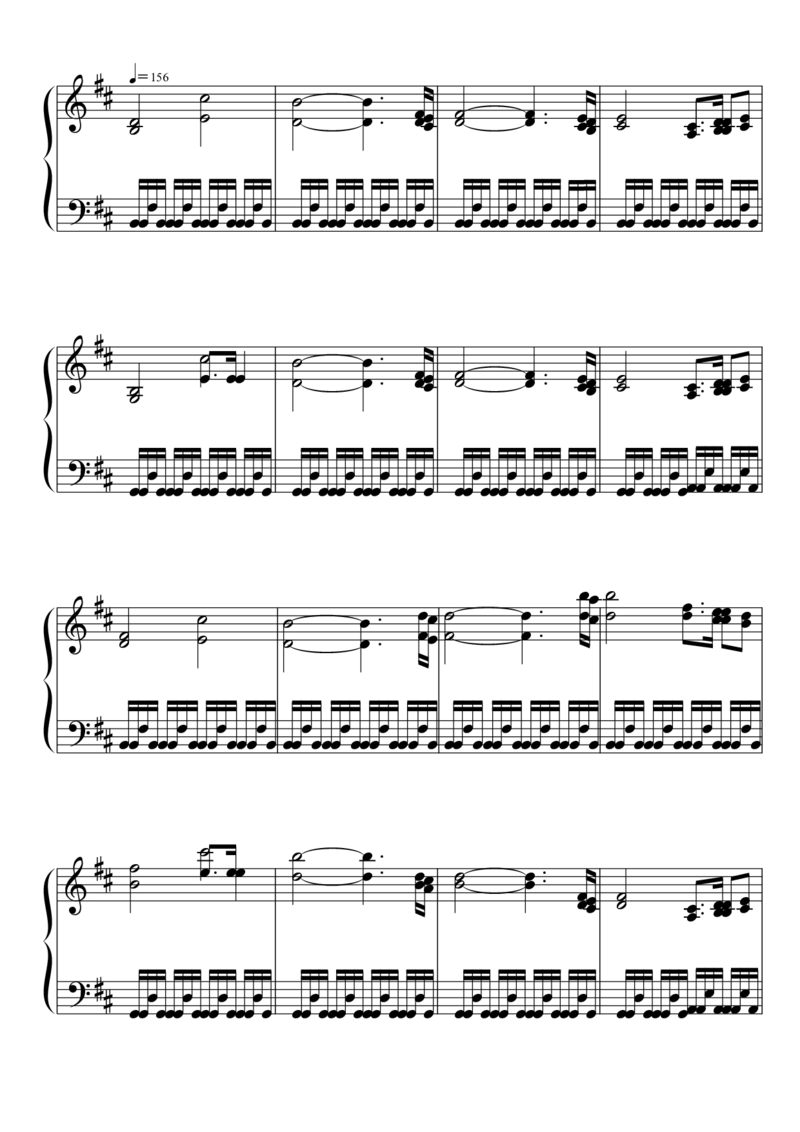 [東方ピアノEasyモード楽譜][lunatic][7]_一万首著名钢琴曲谱哈农贝多芬合集视频教学电子版高清无水印可打印_05动漫游戏钢琴谱合集_日系东方Project钢琴谱全集_东方project钢琴谱