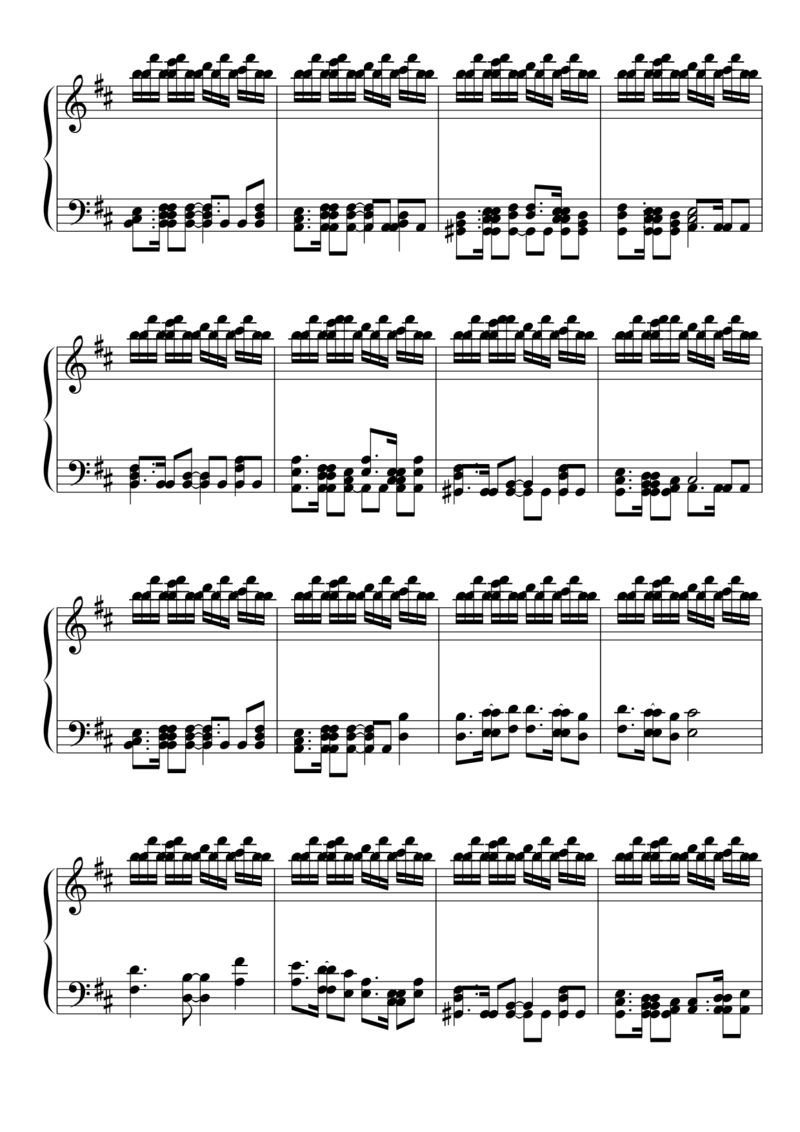 [東方ピアノEasyモード楽譜][lunatic][7]_一万首著名钢琴曲谱哈农贝多芬合集视频教学电子版高清无水印可打印_05动漫游戏钢琴谱合集_日系东方Project钢琴谱全集_东方project钢琴谱