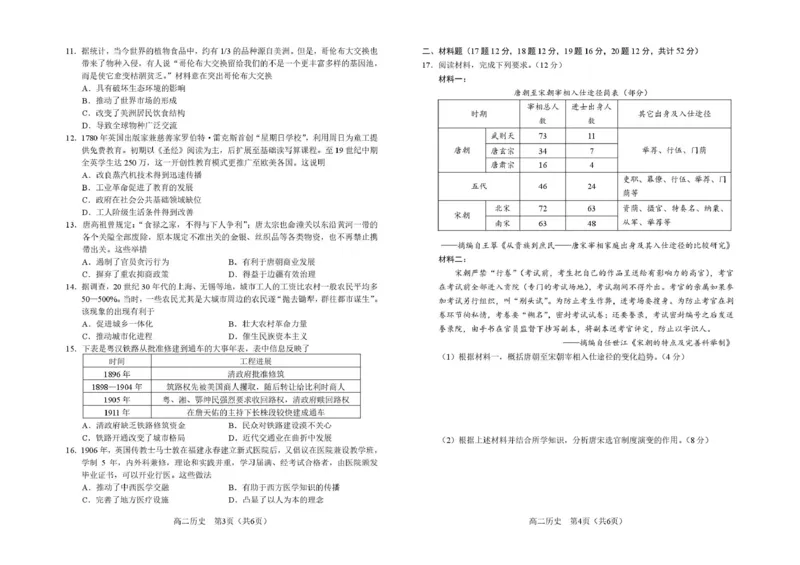 高二上学期期末历史2_5_高二历史试题_题签_JISB4_2024-2025高二（7-7月题库）_2026年1月高二_260123吉林省普通高中友好学校联合体2025-2026学年高二上学期期末联考（全）